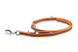 Dog leash Julius-K9 anti-slip orange - 14mm x 2,2m adjustable (CLH15K9HR-1) (1)
