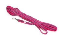 Dog leash Julius-K9 anti-slip pink - 14mm x 10m with handle (CLH17K9HR-5) (1)