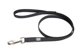 Dog leash Julius-K9 anti-slip black - 20mm x 2m with handle (CLH20K9HR-2) (1)