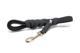 Dog leash Julius-K9 anti-slip black - 20mm x 3m with handle (CLH20K9HR-3) (1)