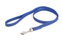 Dog leash Julius-K9 anti-slip blue - 20mm x 1,2m with handle (CLH23K9HR-1) (1)