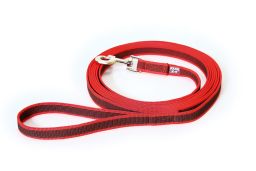 Dog leash Julius-K9 anti-slip red - 20mm x 3m with handle (CLH26K9HR-3) (1)