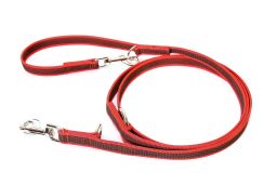 Dog leash Julius-K9 anti-slip red - 20mm x 2,2m adjustable (CLH27K9HR-1) (1)