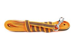 Dog leash Julius-K9 anti-slip orange - 20mm x 3m with handle (CLH32K9HR-3) (1)