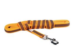 Dog leash Julius-K9 anti-slip orange - 20mm x 5m with handle (CLH32K9HR-4) (1)