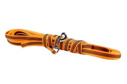 Dog leash Julius-K9 anti-slip orange - 20mm x 10m with handle (CLH32K9HR-5) (1)