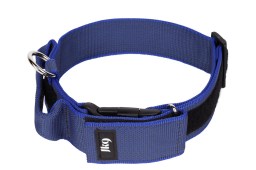 Dog collar Julius-K9 blue - 50mm x 47-67 cm with handle (CLH3K9HB-4) (1)