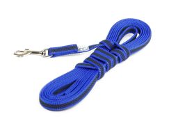 Dog leash Julius-K9 anti-slip blue - 14mm x 5m with handle (CLH5K9HR-4) (1)