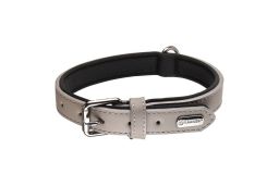 Dog collar Binti grey L (COL1FLBI-L) (1)