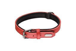 Dog collar Binti red M (COL2FLBI-M) (1)