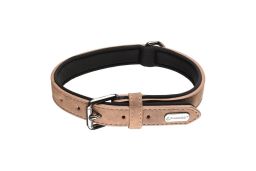 Dog collar Delu brown M (COL2FLDE-M) (1)