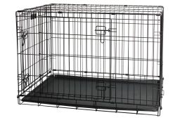 Cage pour chien ebo noir XXL 124x76x83cm