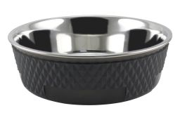 Food & drink bowl stainless steel TPA black (FDB14PTP-1) (1)