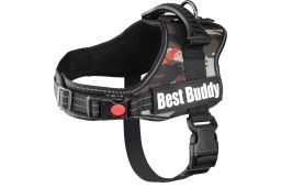 (har10flpl-m) Dog harness Best Buddy Pluto black XXS (1)