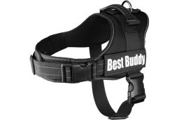 (har1flpl-l) Dog harness Best Buddy Pluto black XXL (1)