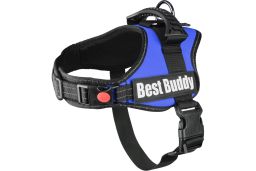 (har3flpl-m) Dog harness Best Buddy Pluto green M (1)