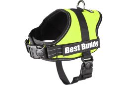 (har5flpl-s) Dog harness Best Buddy Pluto black grid S (1)