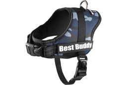 (har9flpl-s) Dog harness Best Buddy Pluto jungle camouflage S (1)