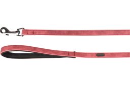 Dog leash Delu red - 15mm x 1,3m with handle