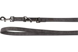 Dog leash Delu black (LEA8FLDE25) (1)