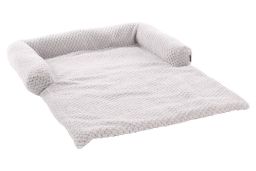 Sofa dog cushion Jacquard grey - 70 x 90 x 10 cm (PCB1FLJS-1) (1)