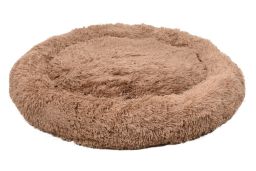 Dog bed Krems mokka - ø90 x 18 cm (PCB7FLKR-3) (1)