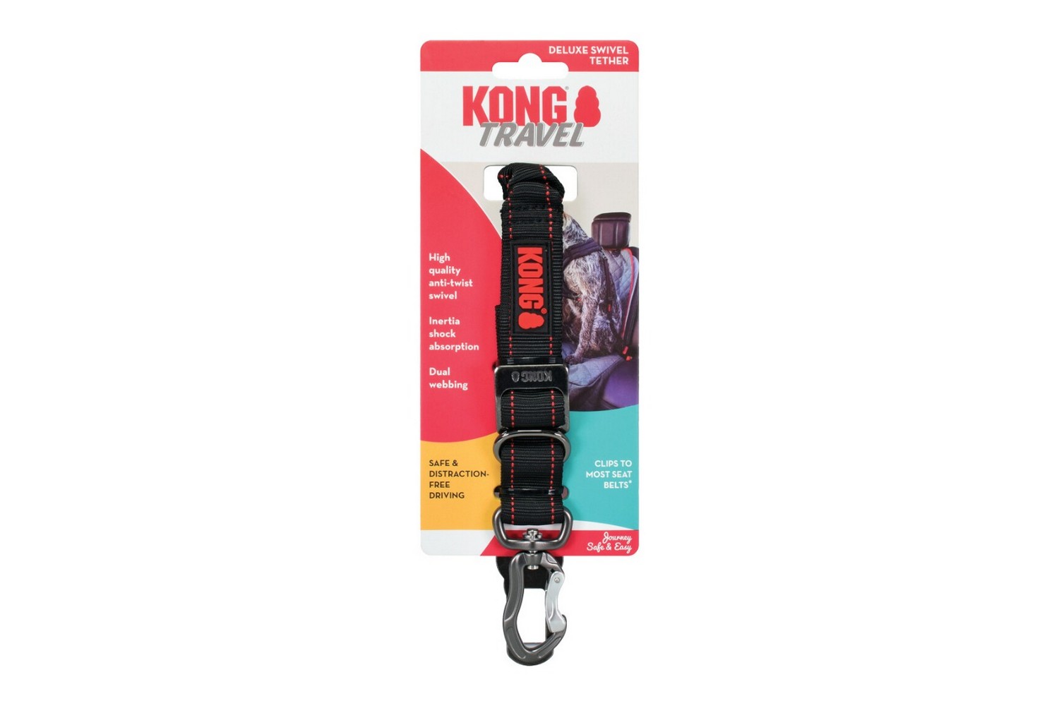Attache de sécurité voiture KONG Deluxe Swivel Attache de sécurité voiture KONG Deluxe Swivel