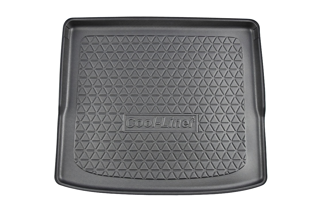 Autokofferbakmatten voor Volvo XC40 2019-2024, PU-lederen Duurzame Kofferbakbeschermingspad Waterdichte Antislipmat Voor Bagageruimte Accessoires,C/Black-Red