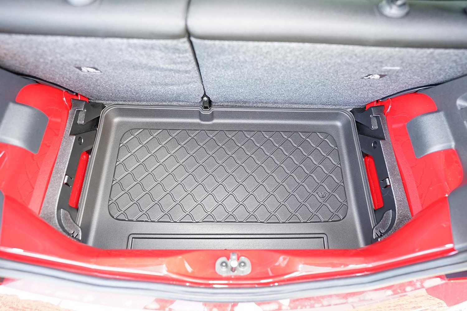 Boot mat suitable for Volkswagen up! 2020-present 5-door hatchback Guardliner anti slip PE/TPE rubber (VW3UPTM-G) (2)