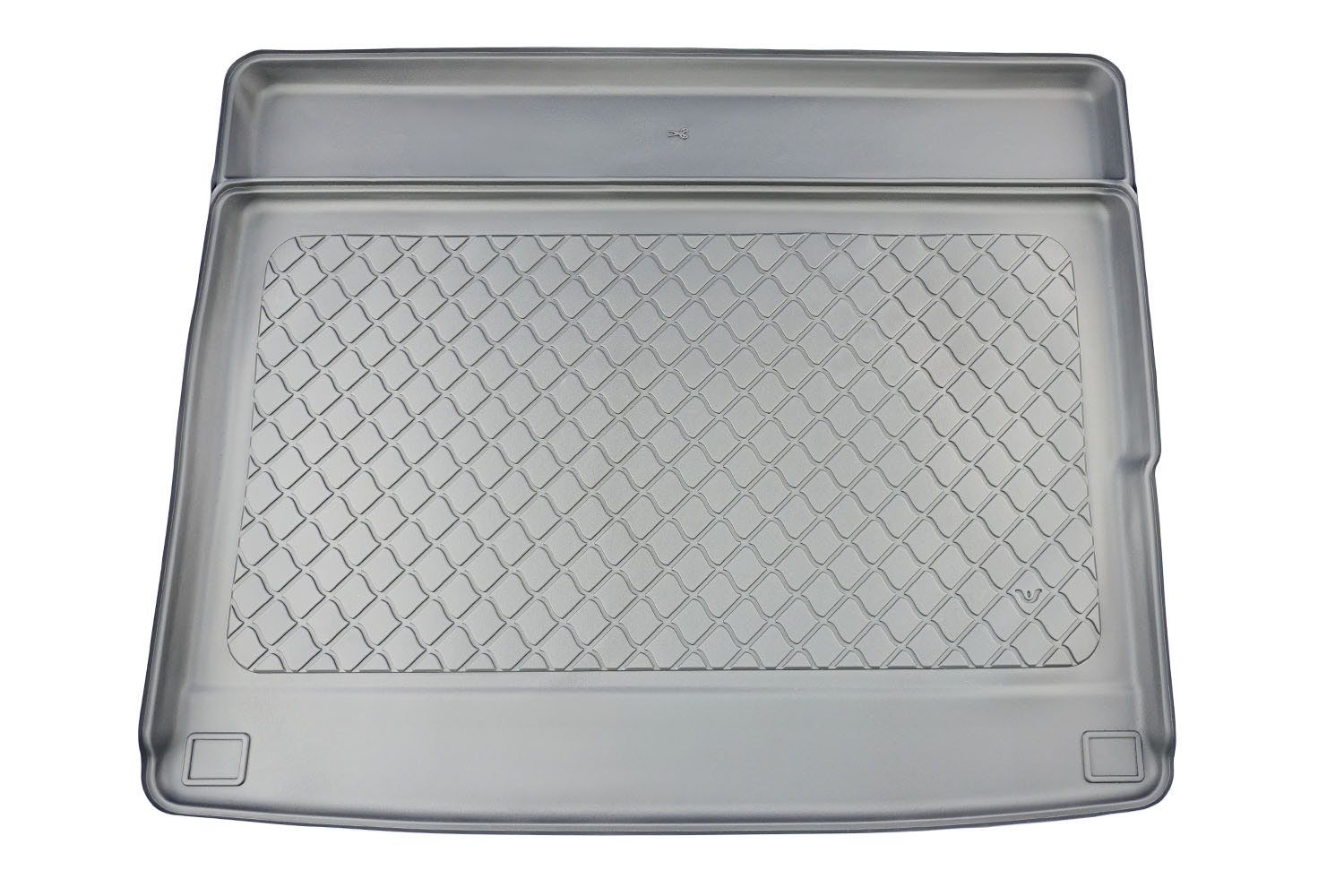 Tapis de coffre convient à Volkswagen Transporter T7 Caravelle 2024-présent Guardliner antidérapant PE/TPE caoutchouc Tapis de coffre convient à Volkswagen Transporter T7 Caravelle 2024-présent Guardliner antidérapant PE/TPE caoutchouc