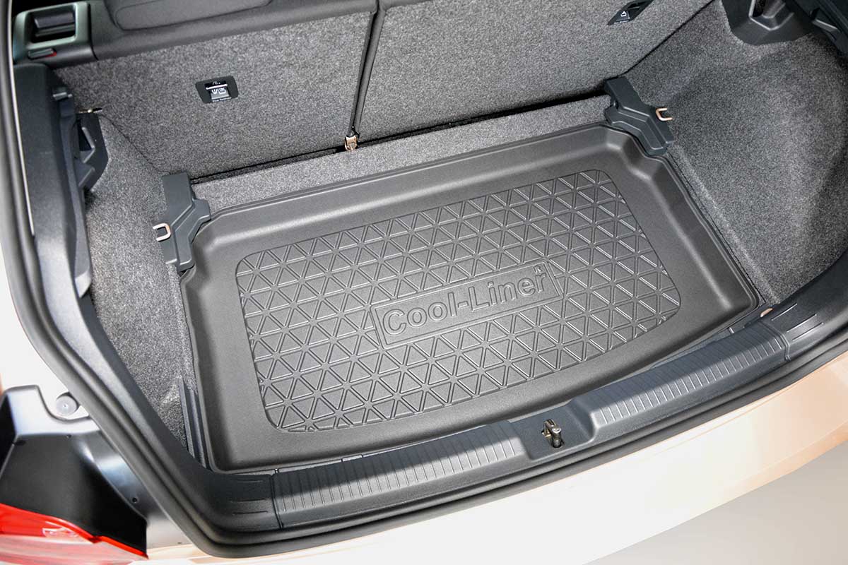 Boot mat Volkswagen Polo VI (AW) 2017-present 5-door hatchback Cool Liner anti slip PE/TPE rubber