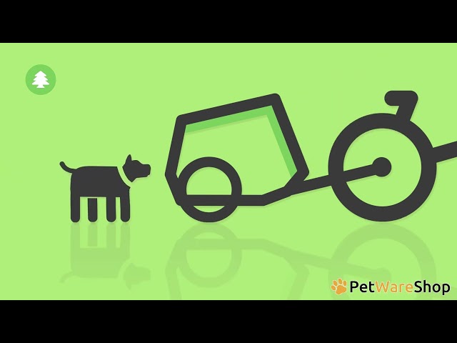 Video Croozer dog  bike trailer